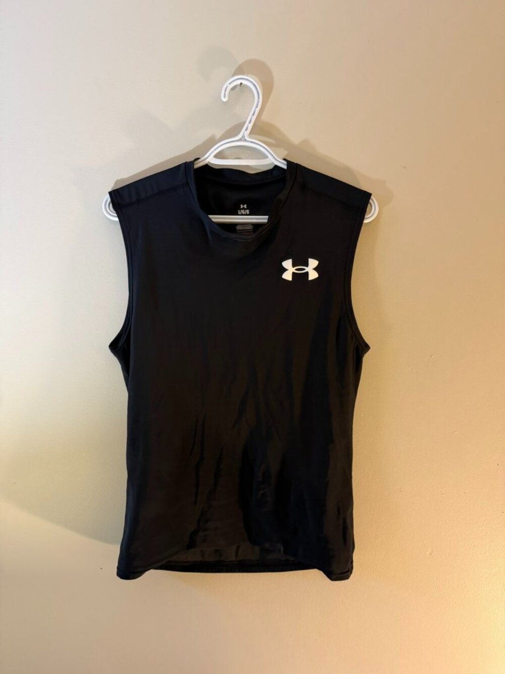 Under Armour HeatGear Compression Tank Top – Black – Large
